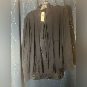 NWT Ann Taylor, size L, Navy Blue blouse